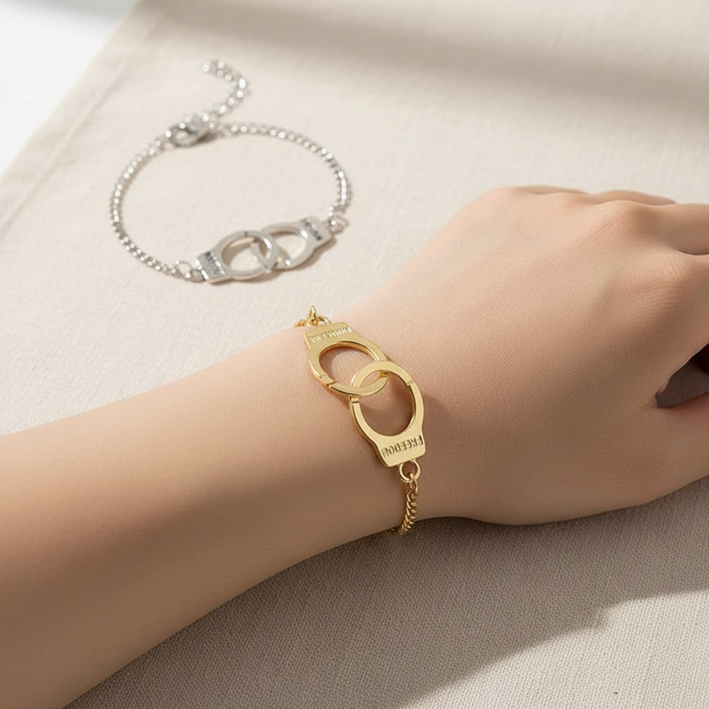 Letter 8 Handcuff Bracelet, Mini Handcuff Bracelet