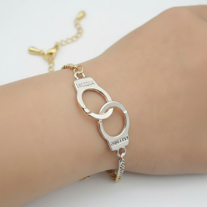 Letter 8 Handcuff Bracelet, Mini Handcuff Bracelet