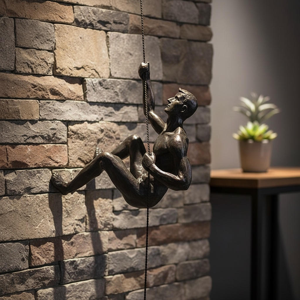 Whimsical Climbing Man Wall Art™