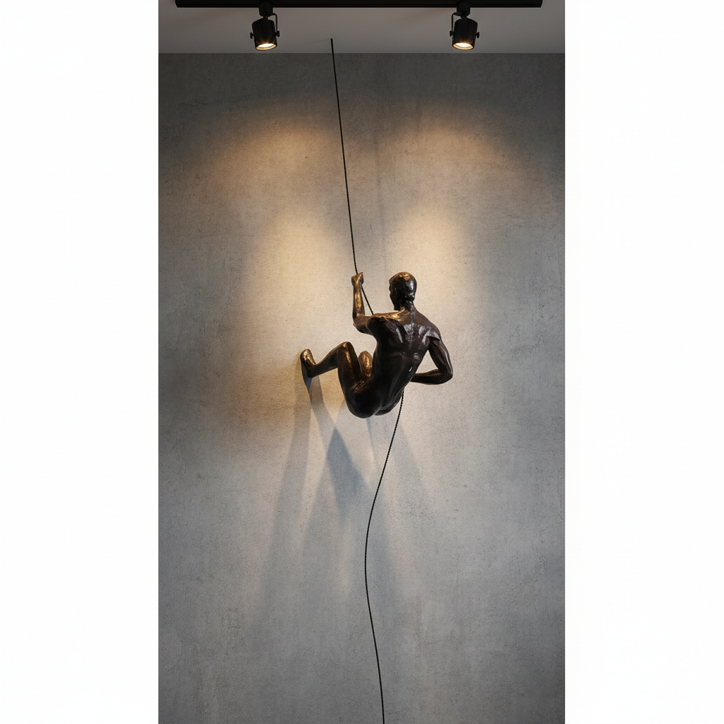 Whimsical Climbing Man Wall Art™