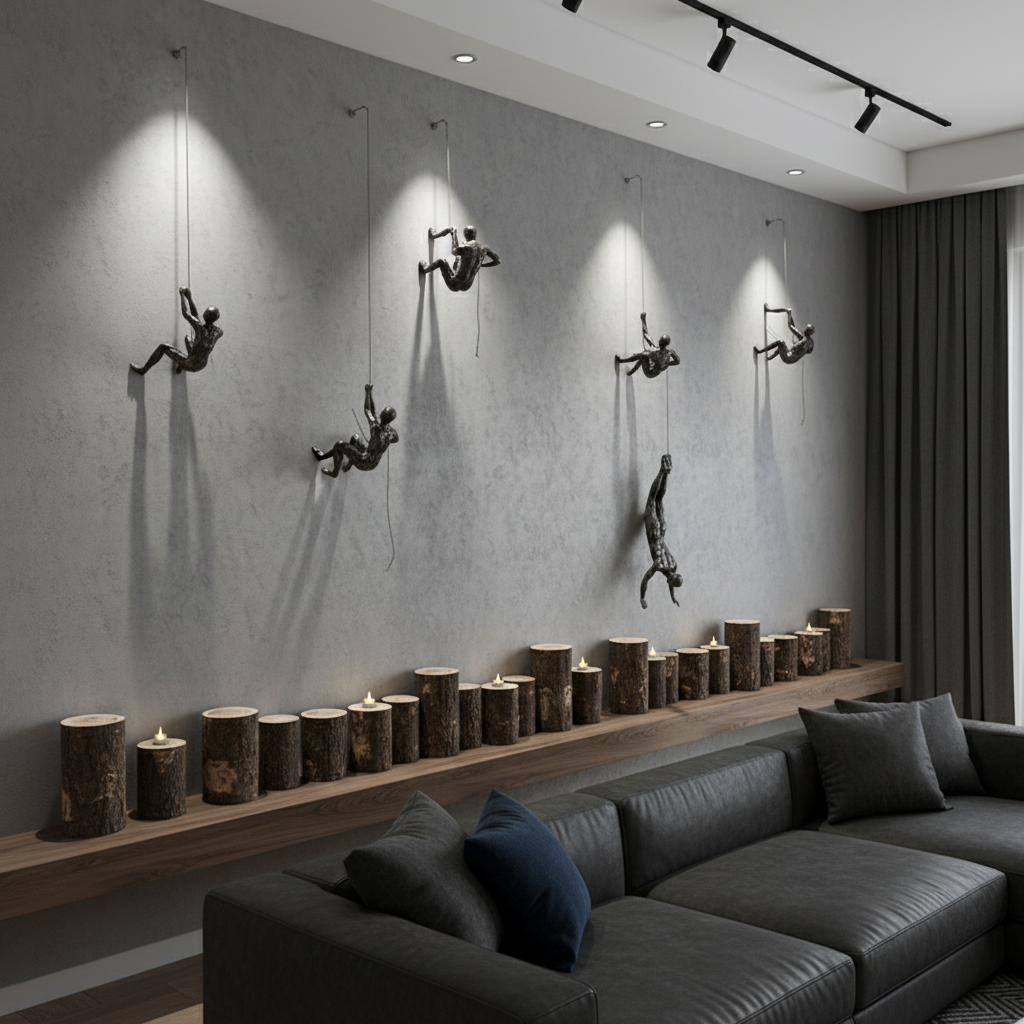 Whimsical Climbing Man Wall Art™