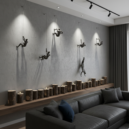 Whimsical Climbing Man Wall Art™